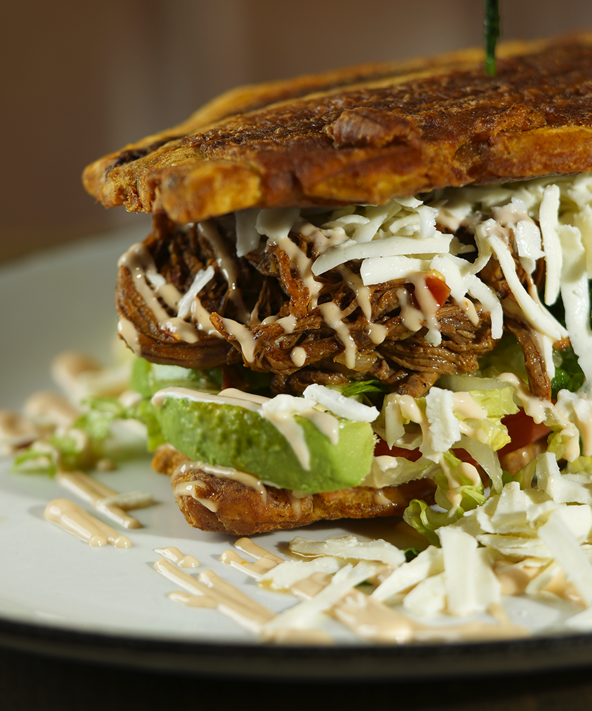 Patacon de Carne Mechada