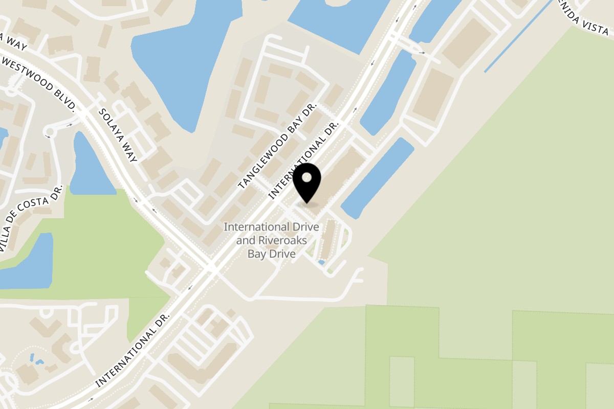 Map showing the location of Da Silva Steakhouse International Drive on 11701 International Dr #700 in Orlando